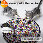 ORSDA Cat Toys for Indoor Cats, Interactive Activated Moving Ball in 7 Holes Mat, Automatic Fast Rolling Ball, Hide and Seek Toys for Adult Cats, Exercise Kicker Mouse Catching Game