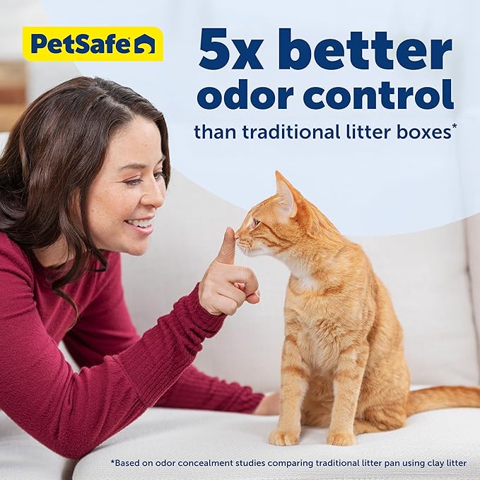 PetSafe ScoopFree Disposable Crystal Cat Litter Tray - Easy Cleaning Box - Refill Tray for Automatic Litter Box - Fragrance Free - 4.3 lb Bags - 6 Pack