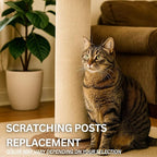 Cat Scratch Mat (3 Pack), 23.6’’ x 11.8’’ Cat Wall Corner Scratcher, Versatile Self-Adhesive Replacement Easy Use for Cat Trees Wall Furniture, Scratching Posts, and Couch Protection (Blue)
