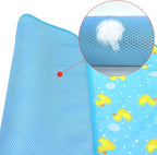 NACOCO Summer Pet Cooling Mat - Cat Dog Cushion Pad Sleeping Cool Ducks Comfortable Soft for Pets Kids and Adults (Blue Duck, M)