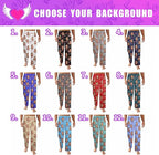 Artsadd Personalized Christmas Pajama Pants Socks for Men Custom Photo Pajama Bottoms for Men S-XXL