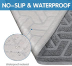 UPSKY Cat Litter Mat, XL Litter Trapping Mat Soft on Kitty Paws, Large Litter Box Mat 35" x 47" Scatter Control for Indoor Cats Waterproof and Extra Large Pretty Litters Carpet