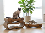 Cat Scratcher, 2 in 1 Cat Scratching Board, Cat Cardboard, Scratch Lounger for Cats as Beds & Furniture, Large, 27.44 x 9.06 x 9.06 inch