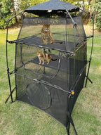 Portable Pop Up Pet Cat Tents Enclosures for Outside Patio