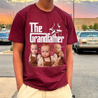 Custom Dad Shirt Personalized Picture T-Shirt for Men for New Dad Daddy Gift for Grandpa