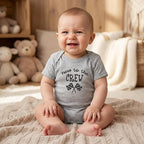 COUPLEHOODIES Personalized Baby Onesie Bodysuit – Custom Embroidery Gift for Pregnancy Reveal Baby Shower or First Grandchild