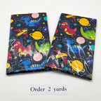 1 Yard (Pre-Cut) 43" x 36" (109cm x 92cm) Premium Floral Cotton Quilting Sewing Fabric, DIY Sewing Patchwork Supplies for Face mask Clothing Handmade Craft&Home Decoration (Cute Dinosaur)