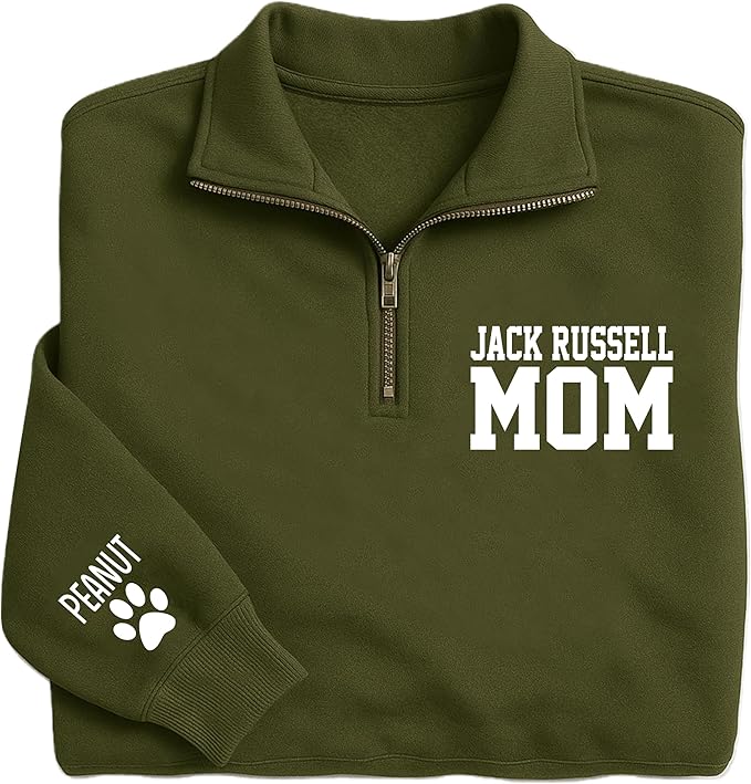 UrbanNEST Custom Dog Mom Sweatshirt, Cute & Cozy Gift for Dog Lovers, Perfect for Pet Moms