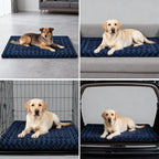 Dog Bed Mat - Dog Crate Pad - Reversible Mat for Pet Comfort - Soft Bed Crate Pads with Dual-Sided Design for All Seasons - Durable, Machine Washable Mat for Crates, Travel, and Home