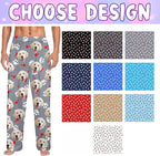 Custom Couple Pajama Pants Sock with Funny Face, Personalized PJ Anniversary Birthday Women Men Pants