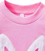 Toddler Baby Girls Cotton Sweater, Long Sleeve Crewneck Sweatshirt Pullover Kids Warm Clothing for Fall Winter