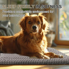 Dog Bed Crate Mat, Soft Durable Washable Anti-Slip Kennel Pad for Dogs & Cats, Reversible (Light Gray, S(24"*18"*1.5"))