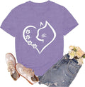 Cat Shirts for Women Cat Mom Tshirts Pet Lover Shirt Cats Paw Print Tee Tops