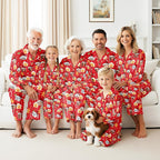 Artsadd Custom Pajamas for Women Men Family, Personalized Face Pjs Pajama Pants, Funny Pet Photo Loungewear Sleepwear Jammies