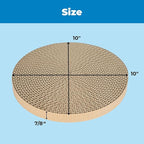 Best Pet Supplies Catify Cat Scratcher, Fun Interactive Scratchers, Posts, Poles, Claw Safe, Furniture Saver Indoor Play Support Natural Cat Behaviors Heavy Duty - 3 Pack Round