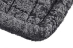 MidWest Homes for Pets QuietTime Dog Bed – Gray Faux Fur Bolster, Ultra-Soft and Machine Washable, Fits 48-Inch Crates and Carriers, for Extra-Large Breed Dogs