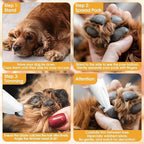2PCs Dog Paw Trimmer with LED Light,35dB Low Noise Precision Pet Paw Trimmer for Dogs Cats Grooming Clippers,Safety Electric Paw Hair Trimmer for Paws,Ears,Rump,Face,Eyes,Dog