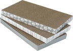 Kitty City Cat Scratcher– 3-Pack Durable Corrugated Cardboard Scratch Pads with Catnip – Double-Sided for Longer Use, Cat Claw Maintenance & Furniture Protection - Size: 10" x 18" - Grey & White