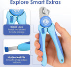 AKC - Dog & Cat Nail Clippers & Filer | Professional Pet Grooming Tool with Stainless Steel Blades | Safety Guard & Easy Grip Handle | Durable & Anti-Slip | Safe for Small, Medium & Large Pets