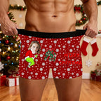M YESCUSTOM Custom Faces Funny Short Briefs Gift for Husband Underwear