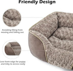 INVENHO Medium Dog Bed Rectangle Washable Orthopedic Soft Calming Sleeping Durable Pet Cuddler with Anti-Slip Bottom