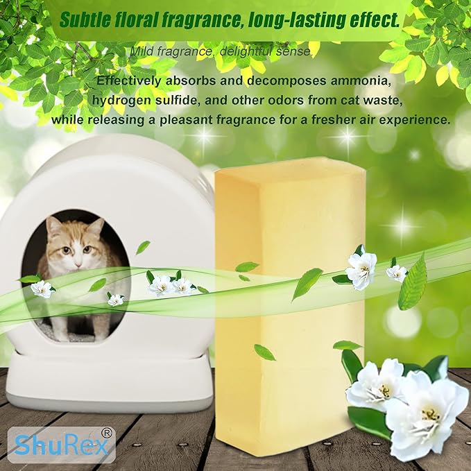 Replacement Odor Eliminator for MeoWant Self-Cleaning Cat Litter Box, Cat Toilet Deodorizer Compatible with MeoWant Automatic Litter Box (4 Pack)