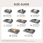 Bedsure Orthopedic Dog Beds Large Sized Dog - Washable Large Dog Cat Bed Waterproof, Comfort Dogs Couch Sofa with Washable Removable Cover, Pet Bed with Nonskid Bottom, Plush-Black, 35"