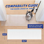 Panther Armor Scratch-Proof Carpet Protector for Pets, Plastic Rug Runner and Cover, 12.2 x 43 inches, Cat Scratch Protector for Doorway, Stop Cat from Scratching, Door Mat