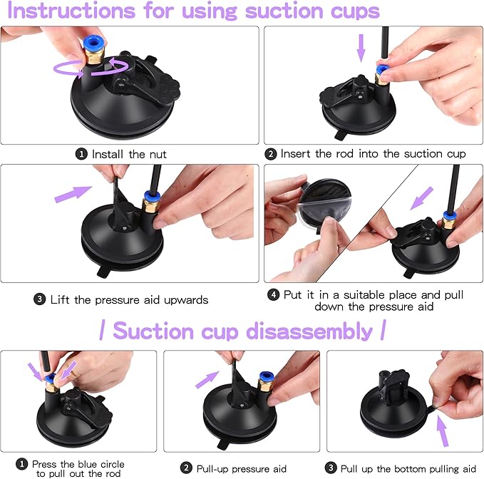 Soarer 3-in-1 Flying Bird Cat Toys - 7Pcs Wooden Cats Wand Toy Fishing Pole Cat Bird Toys Replacements,Interactive Enhanced Suction Cup and Door Hanging Cat String Toys for Indoor Kitten