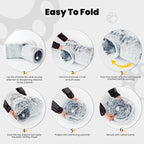 Tempcore Plush Cat Tunnel for Indoor Cats，Collapsible 3-Way Pet Tunnel Toy with Peek Holes for Cats, Kittens, Rabbits, Light Grey