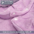 FabriCastle Dog Hoodie Sweater for Small Dogs Boy and Girl, Small Dog Clothes XS XXS Puppy Sweatshirt, Pet Outfit, Cat Clothing Super Soft Warm Snap On Closure (Lavender-Purple, Medium)