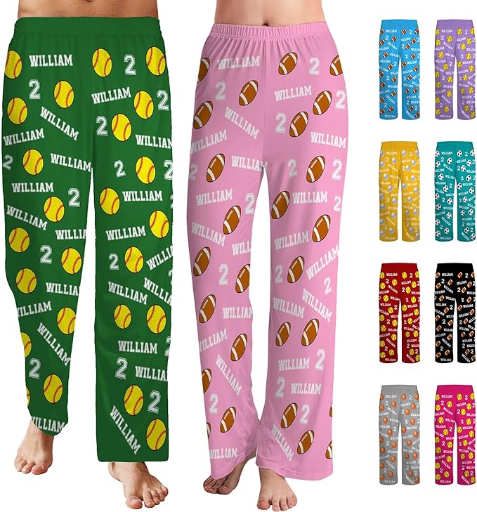 Personalized Face Pajama Pants for Men Women Custom Photo Printed Pajamas Bottoms Trousers Gift for Christmas Birthday