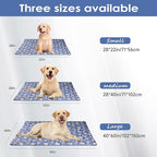 Dog Cooling Mat, Washable Dogs Cats Pet Non-Toxic Cooling Pads Summer Sleeping Kennel Mats，Pet Self Cool Ice Blanket for Indoor & Outdoor Dog Beach Essentials Small