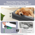 Orthopedic Dog Beds for Large Dogs, Memory Foam Dog Beds Large Sized Dogs, Washable Removable Cover, Nonskid Bottom, Waterproof, for Indoor, Outdoor, Crate ＆ Car Use, 36x27x6 Inches, Dark Grey
