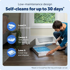 PetSafe ScoopFree Crystal Classic Self-Cleaning Litter Box System Automatic Cat Litter Box - Advanced Odor Control Includes Disposable Crystal Litter Tray Up to 30 Days of Hands-Free Cleaning