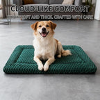 Dog Bed Mat - Dog Crate Pad - Reversible Mat for Pet Comfort - Soft Bed Crate Pads for All Seasons - Durable, Machine Washable Mat for Crates, Travel, and Home (Dark Green, 30" L*20" W*1.5" Th)