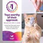 SmartyKat Skitter Critters Value Pack Catnip Cat Toys - Gray/Cream, Set of 10