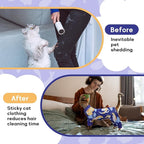 PUMYPOREITY Cat Recovery Suit, Stops Wound Licking After Surgery, Sticky Hair Shirt with Sticky Fabric, Cat Pajamas Prevents Over-Grooming, Kitten Onesie - Soft & Machine Washable, Blue, S