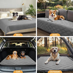 Luciphia 100% Waterproof Couch Cover Blanket for Dogs Anti-Slip Pet Couch Protector Sofa Mat Puppy Cat with Non-Slip Bottom, Light Grey, 68x82 Inch