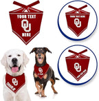 Pets First NCAA Oklahoma Sooners Personalized Tie Around Bandana for Dogs & Cats, Size Large/X-Large. Custom Dog Bandana Scarf Bib for Pet Cat Dog. The Ultimate Game-Day & Party Customizable Bandana