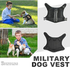 Tactical Dog Training Harness Outdoor Working Vest Adjustable Military MOLLE Dog Vest Harness with Rubber Handle