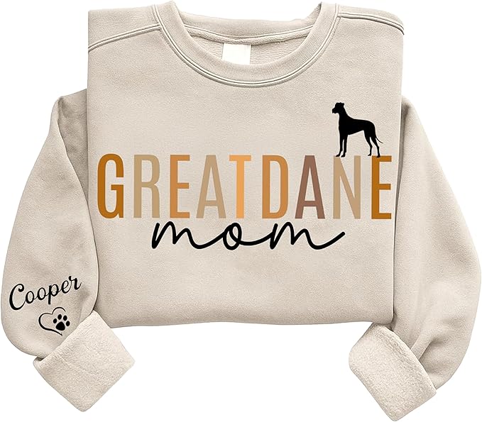 Personalized Dog Sweatshirt for Pet Lovers, Custom Name Crewneck, Cozy Gift for Dog Owners