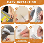 2pack Cat Scratch Couch Furniture and Wall Protector | Adhesive Cat Scratch Pad for Covering Cat Tower, DIY Climbing Cat Scratcher Couch Protector from Cat Claws Scratching (Off-White)