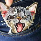 Woohome 16 PCS Cat and Dog Iron On Patches Assorted Cute Kitten Mini Cats Sew On Patches DIY Decoration or Repair, Embroidered Appliques for Clothing Backpacks Jeans T-Shirt Caps Shoes