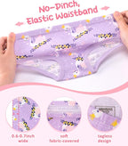 Girls and Toddlers 100% Cotton Underwear Tagless Soft Panties Size 2-3T,4-5T,6,8,10,12 (6-Pack)