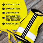 Kitty Holster Reflective Cat Harness – High-Visibility Cat Harness for Travel, Day and Night Walking - Soft Cotton Cat Accessories, Breathable, Secure & Washable, Made in USA - Sunshine Yellow, XS