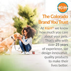 K&H Pet Products Dog Cot Replacement Cover, Designed to fit K&H Large Pet Cots (Sold Separately), Indoor Outdoor, Breathable Cooling Mesh Center, Machine Washable - Large 42 X 30in Chocolate