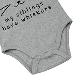 My Siblings Have Paws Bodysuit Baby Paws Romper Cat Whiskers Bodysuit Cute Baby Clothes Newborn Sibling Announcement Bodysuit