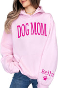 moonloom Dog Mom Sweatshirt, Animal Lover Gift, Custom crewneck with pet name on sleeve