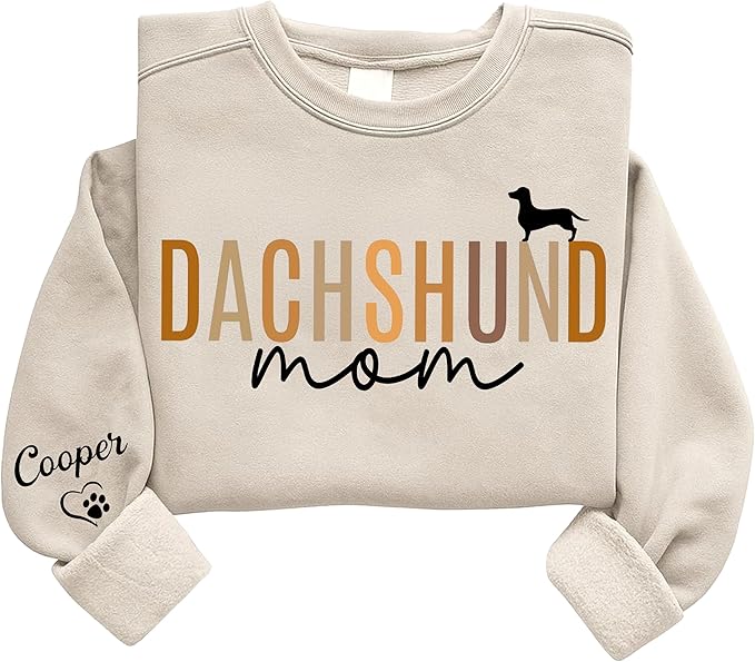 Personalized Dog Sweatshirt for Pet Lovers, Custom Name Crewneck, Cozy Gift for Dog Owners